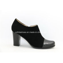 Stylish Fashion High Heels Lady Comfort Leather Shoes